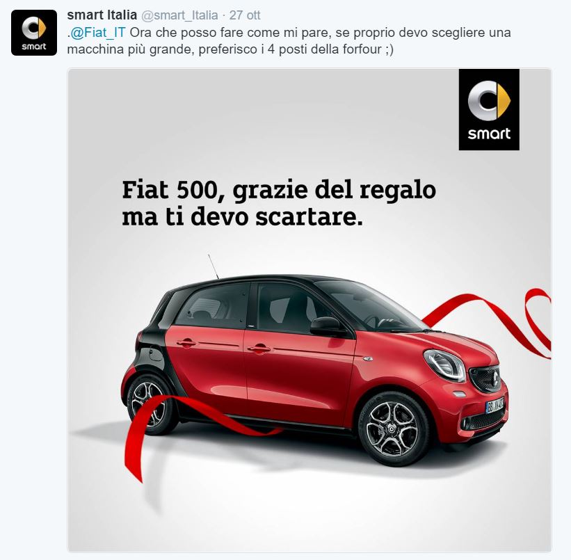 Fiat 500 Fa Gli Auguri A Smart Per I 18 Anni Autoappassionati It