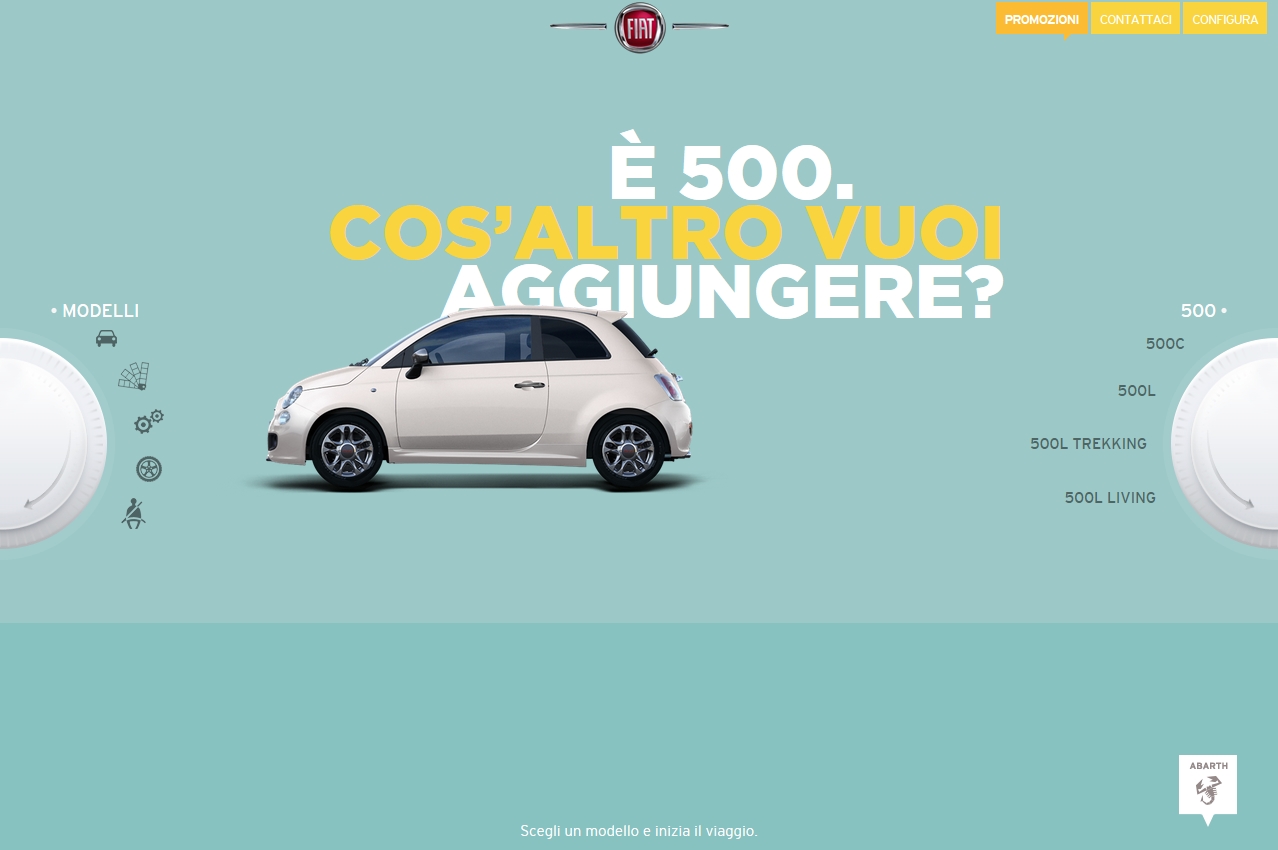 Fiat: on line il nuovo sito dedicato alla famiglia 500