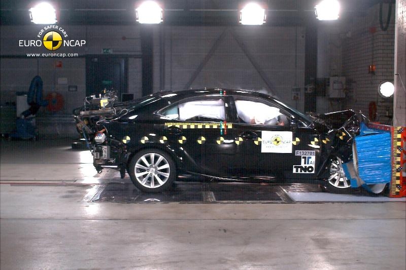 La nuova Lexus IS Hybrid ottiene le 5 Stelle Euro NCAP
