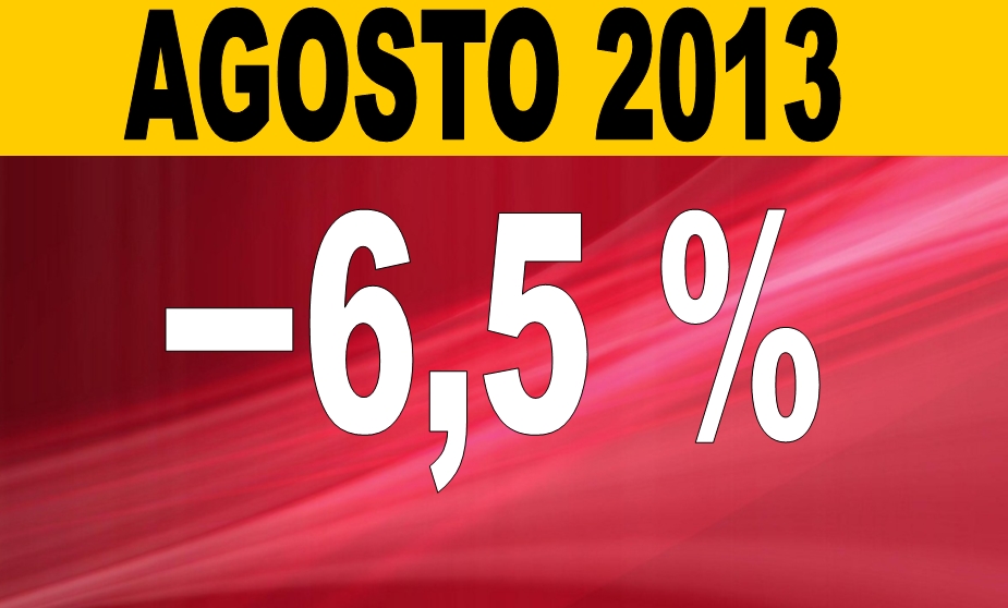 Mercato Auto Agosto 2013: ancora negativo – 6,56,%