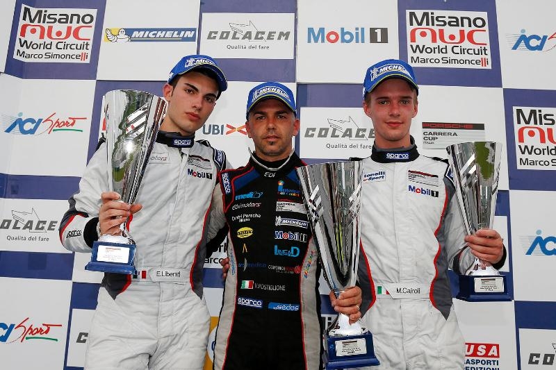 Porsche Carrera Cup Italia 2014: Gara1 a Postiglione con De Giacomi primo in Michelin Cup