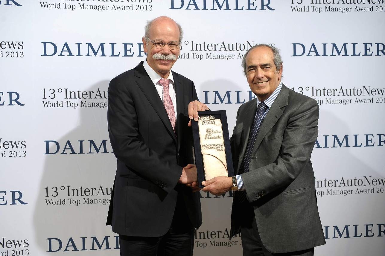 Dieter Zetsche, Presidente Mercedes-Benz, premiato  World Top Manager 2013