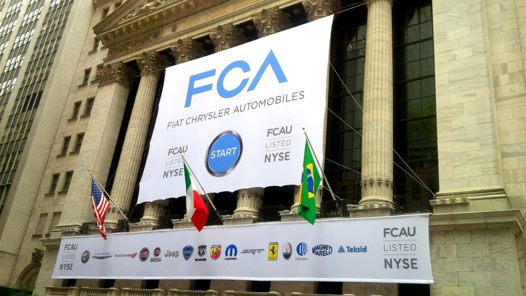 FCA: debutta in borsa a Wall Street