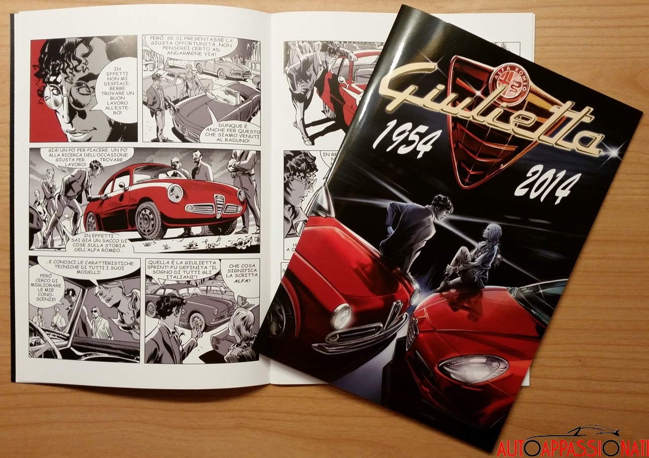 Un volume a fumetti per celebrare i 60 anni dell’Alfa Romeo Giulietta