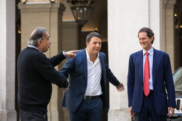 FCA: Matteo Renzi a Torino visita il Centro Stile e lo stabilimento di Mirafiori
