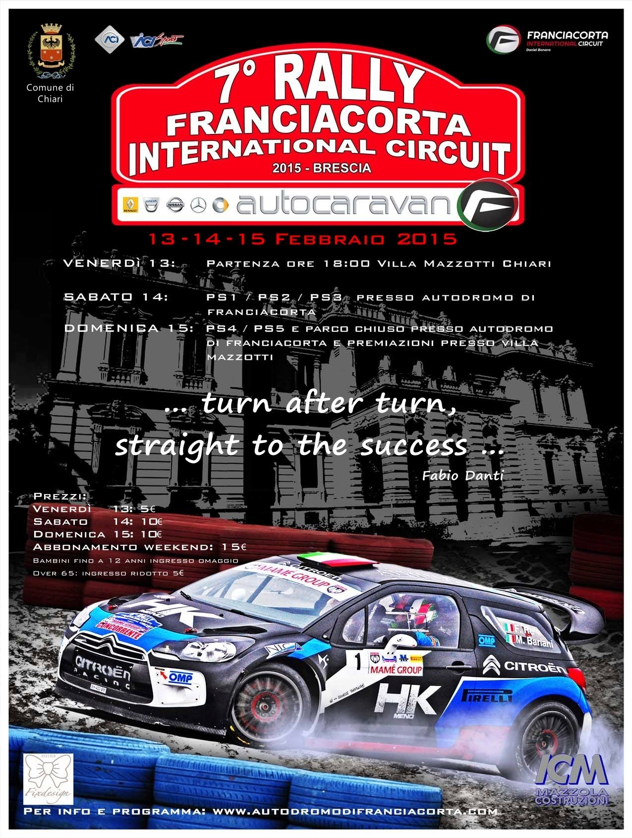 Suzuki al 7° Rally di Franciacorta dal 13 al 15 febbraio