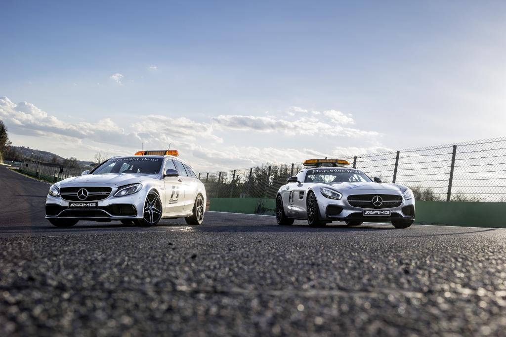 Mercedes-AMG GT S e C 63 S nel Mondiale Formula 1