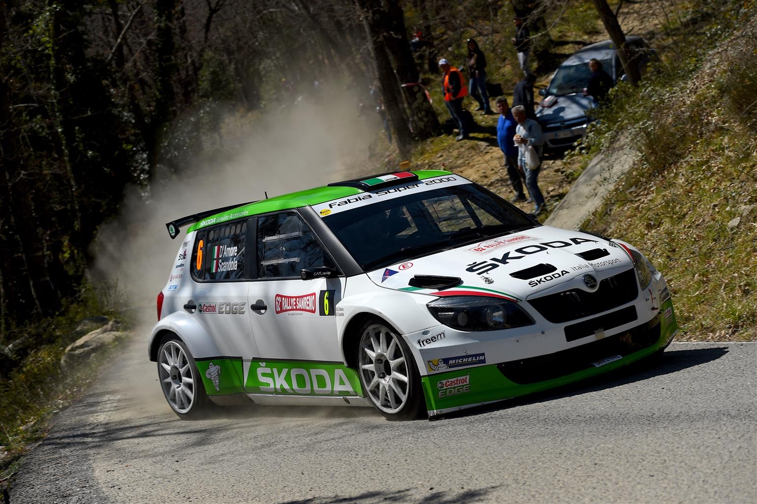 Quarta posizione al Rally di Sanremo per Umberto Scandola su Skoda Fabia Super 2000