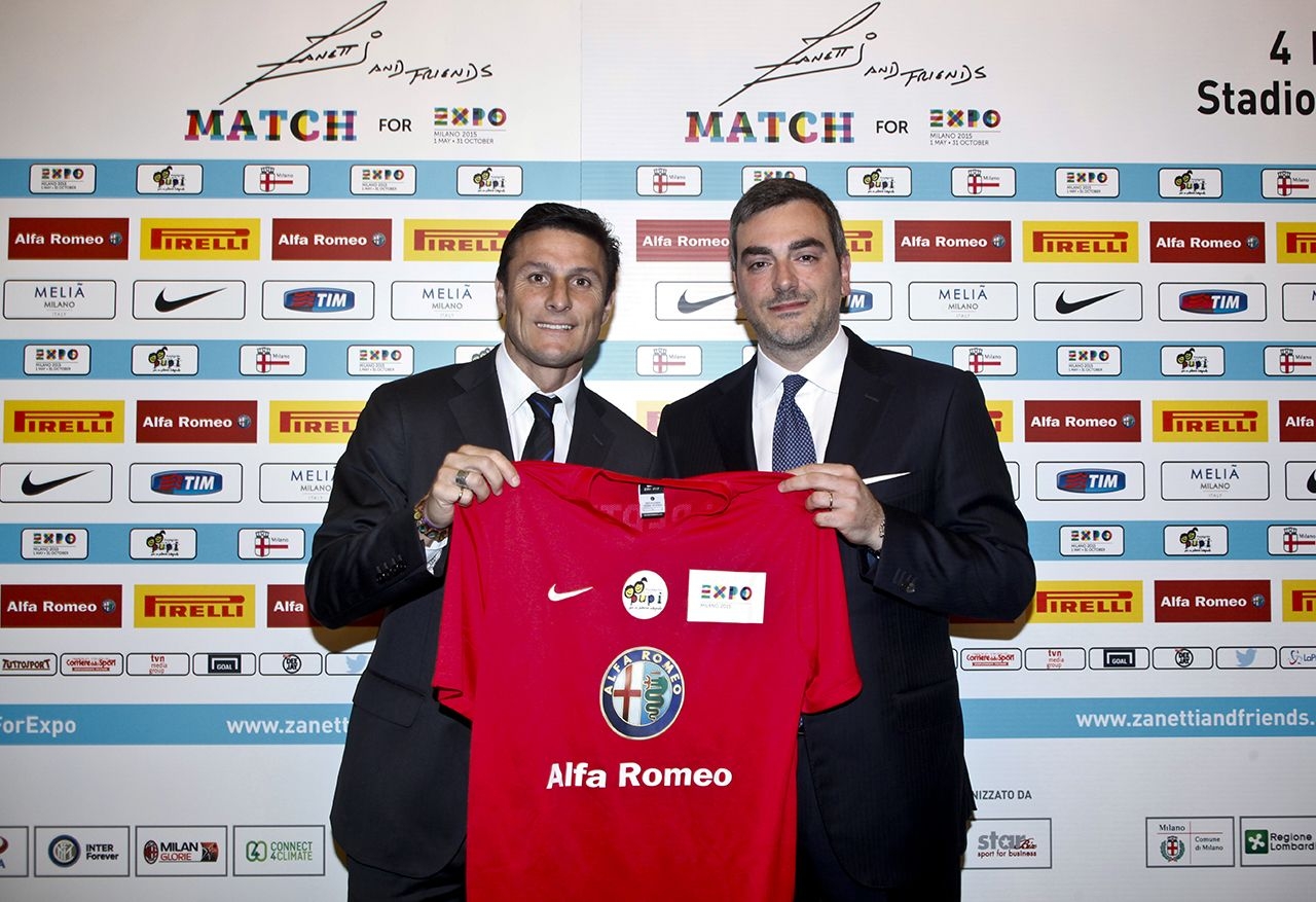 Zanetti and Friends Match for Expo Milano 2015. Alfa Romeo è Top Partner