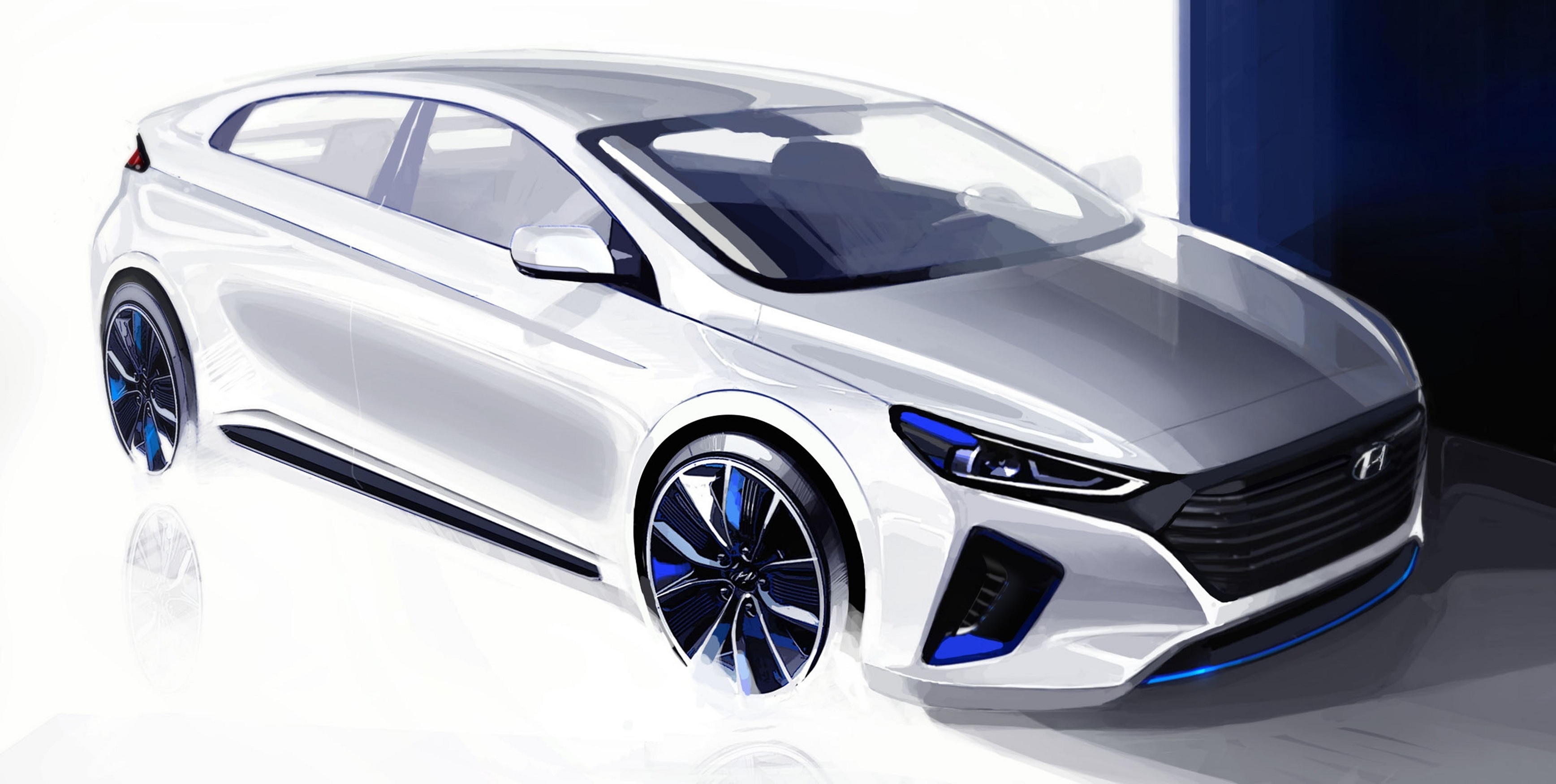 Hyundai IONIQ: svelati i primi rendering