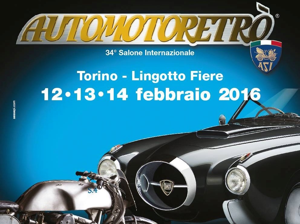 Automotoretrò e Automotoracing 2016: a Torino dal 13 al 14 febbraio