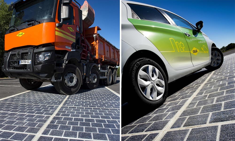 L’asfalto fotovoltaico finanziato con nuove accise (in Francia)