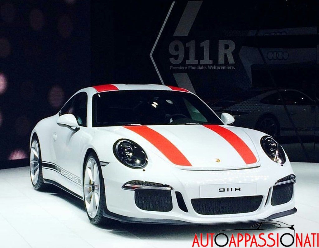 Nuova Porsche  911 R| LIVE Salone di Ginevra 2016