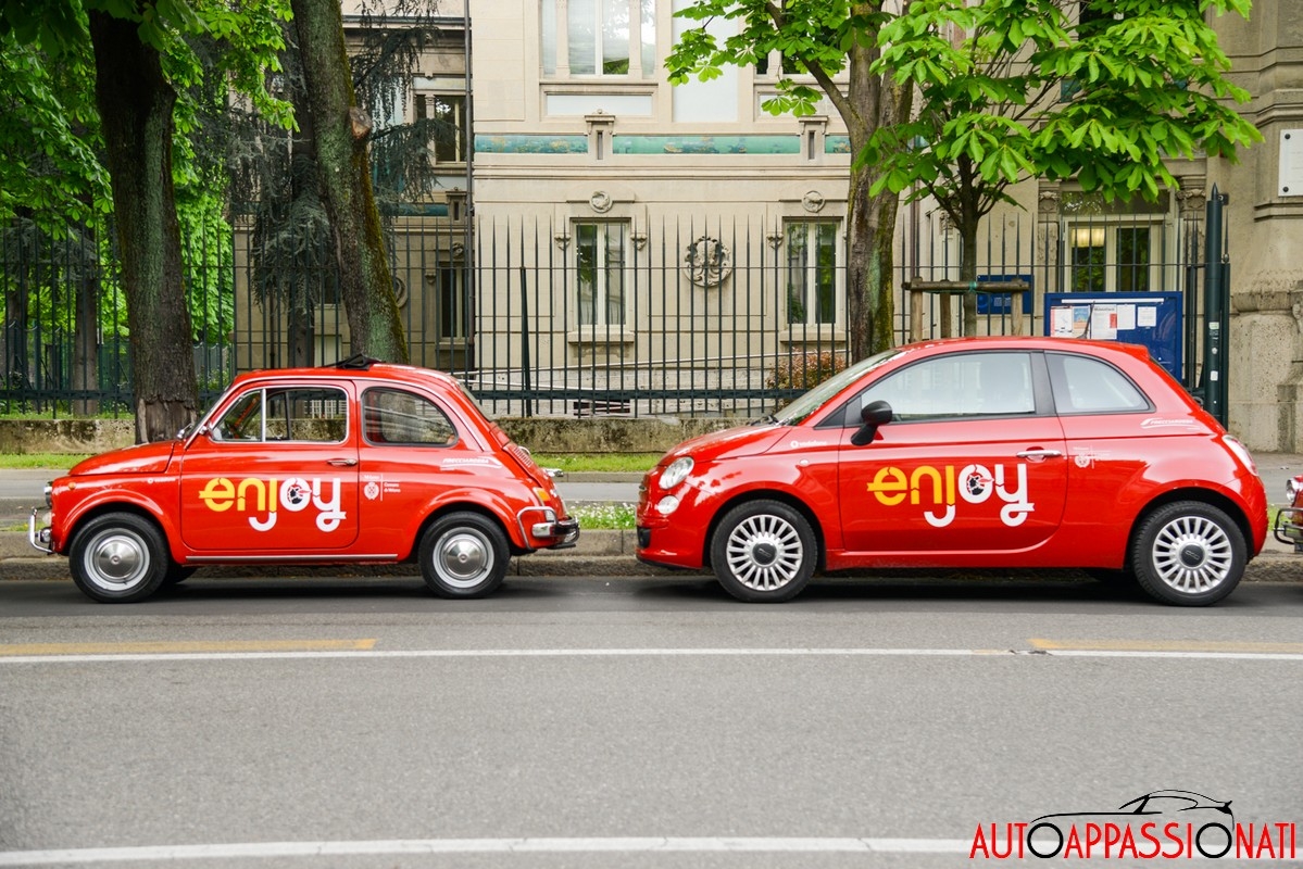 Fiat con Enjoy propone un car sharing speciale per la Design Week