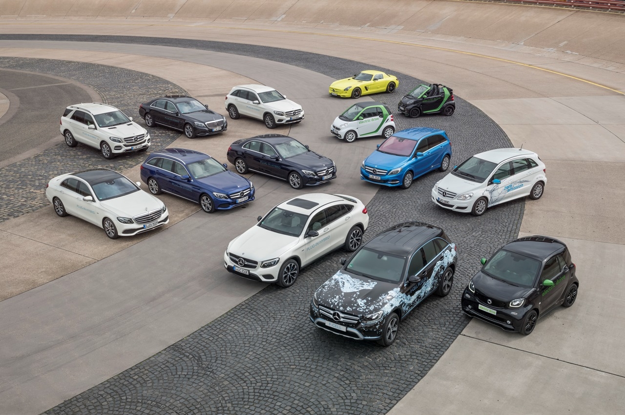 Mercedes-Benz: versioni elettriche per tutte le serie