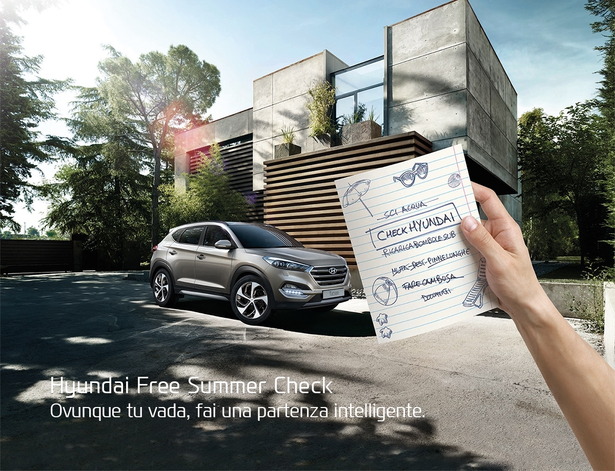 Estate Hyundai 2016: comfort e sicurezza con il Free Summer Check