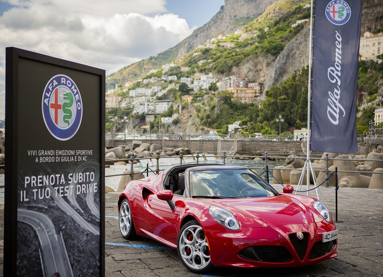 Ad Amalfi parte il summer tour italiano di Fiat e Alfa Romeo