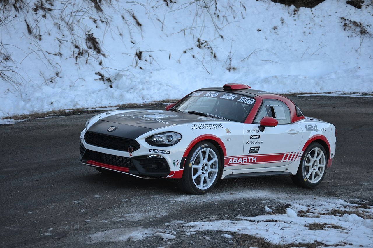 La nuova Abarth 124 Rally al Rallye di Montecarlo 2017