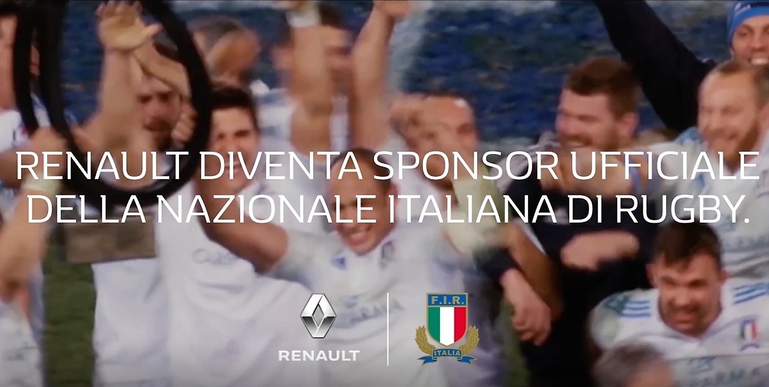 Renault Italia è sponsor della Nazionale Italiana di Rugby