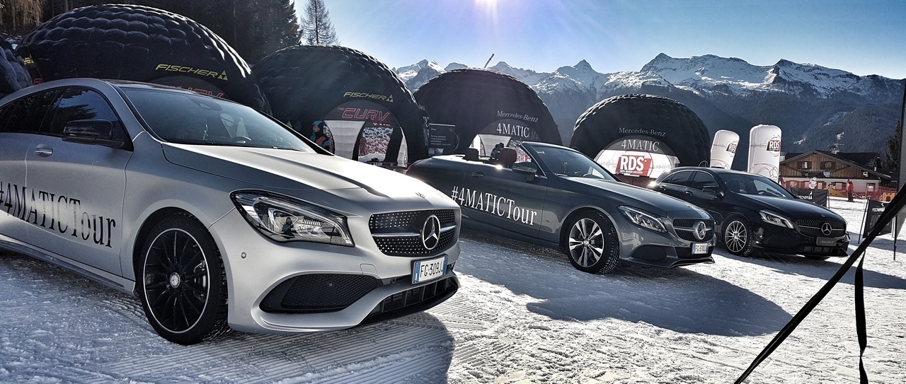 Sulle piste con Mercedes-Benz e Samsung per il 4Matic Challenge