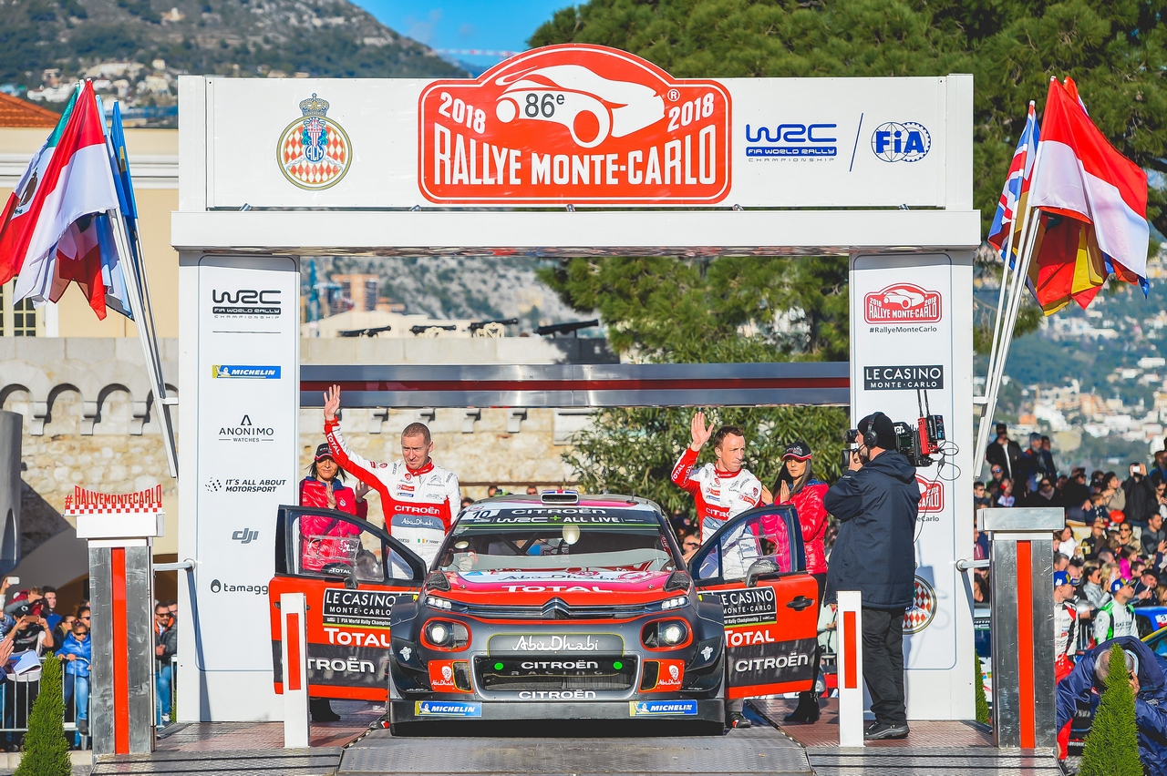 Il potenziale della Citroen C3 WRC emerge sul finale del Rally di Montecarlo