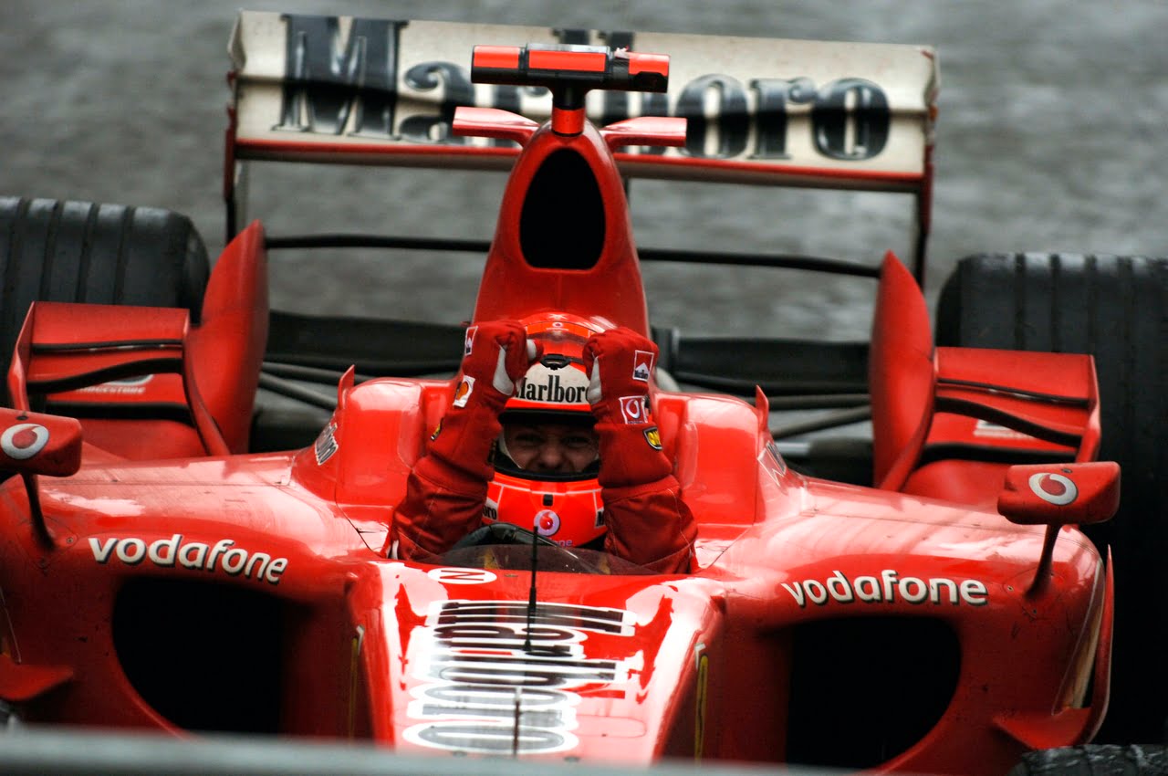 ultima vittoria di Schumacher in Ferrari