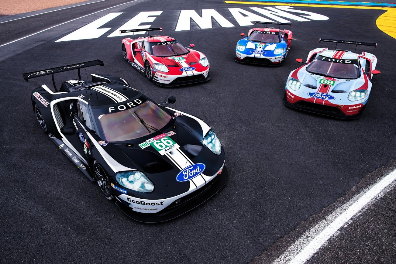 L’ultima dell’Ovale Blu con le Ford GT a Le Mans si macchia di storia