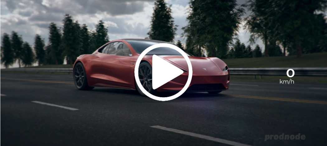 Tesla Roadster video acceleration