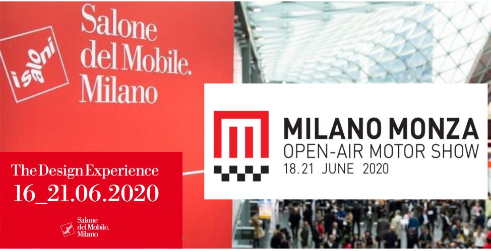 Salone del Mobile 2020 rinviato a giugno nelle stesse date del Milano-Monza Motor Show. Problematica o opportunità?