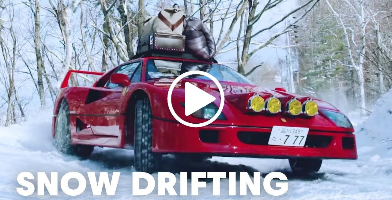 Ferrari F40 drift neve video