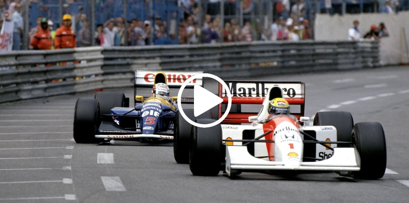 Senna vs Mansell Monaco 1992