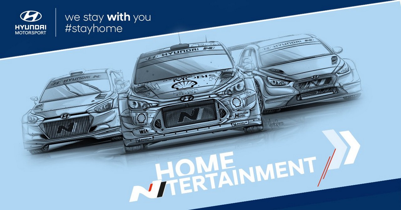 Stay Home, Think Motorsport: l’iniziativa Hyundai Motorsport per gli appassionati