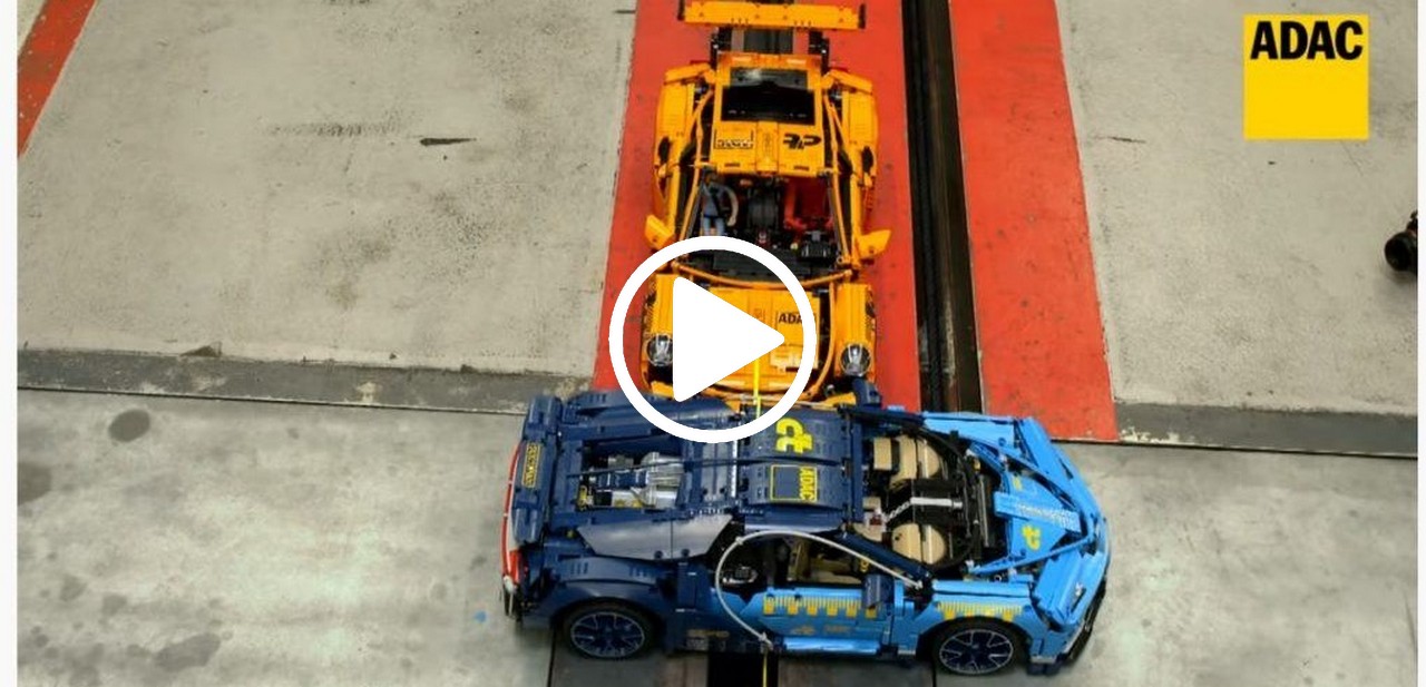 Crash Test Porsche Bugatti Lego