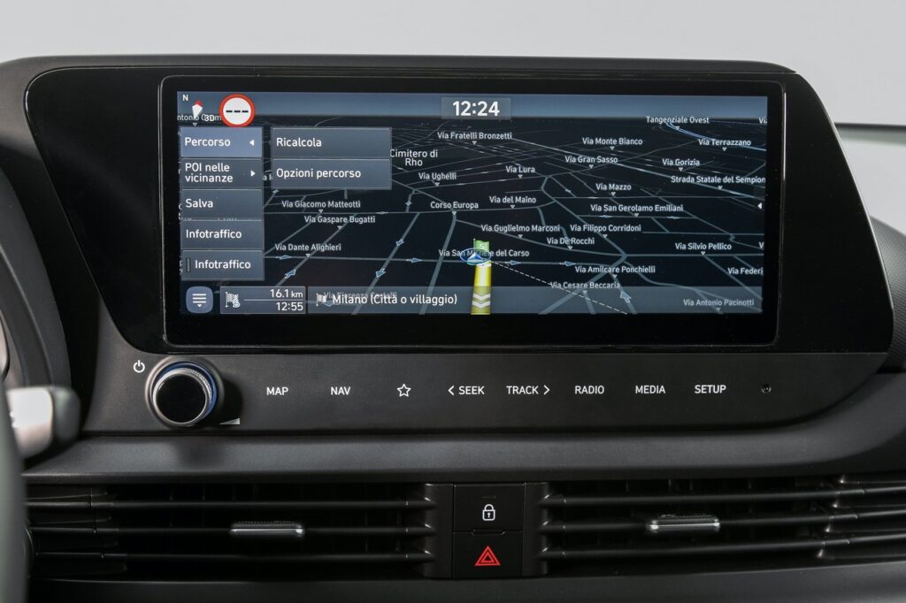 Hyundai i20 2021 navigatore
