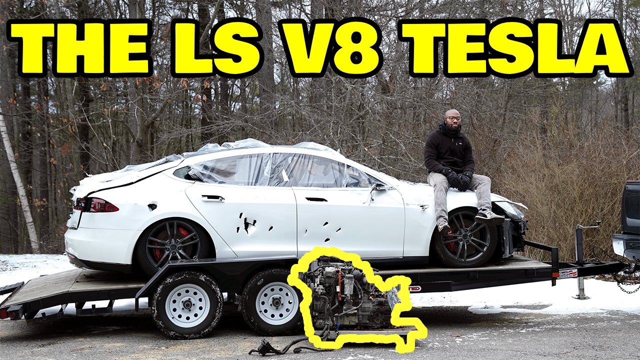 L'unica Tesla Model S con motore V8