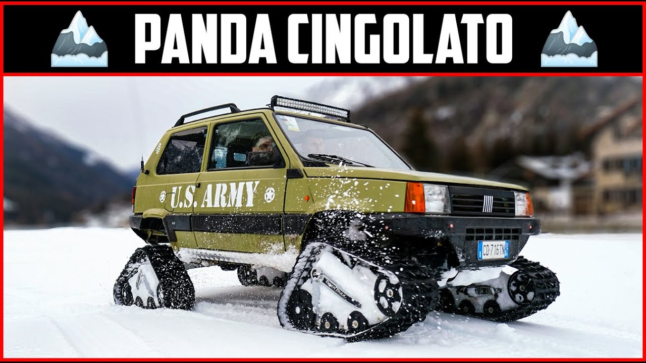 L’auto che mancava: la Panda 4×4 monta i cingoli [VIDEO]