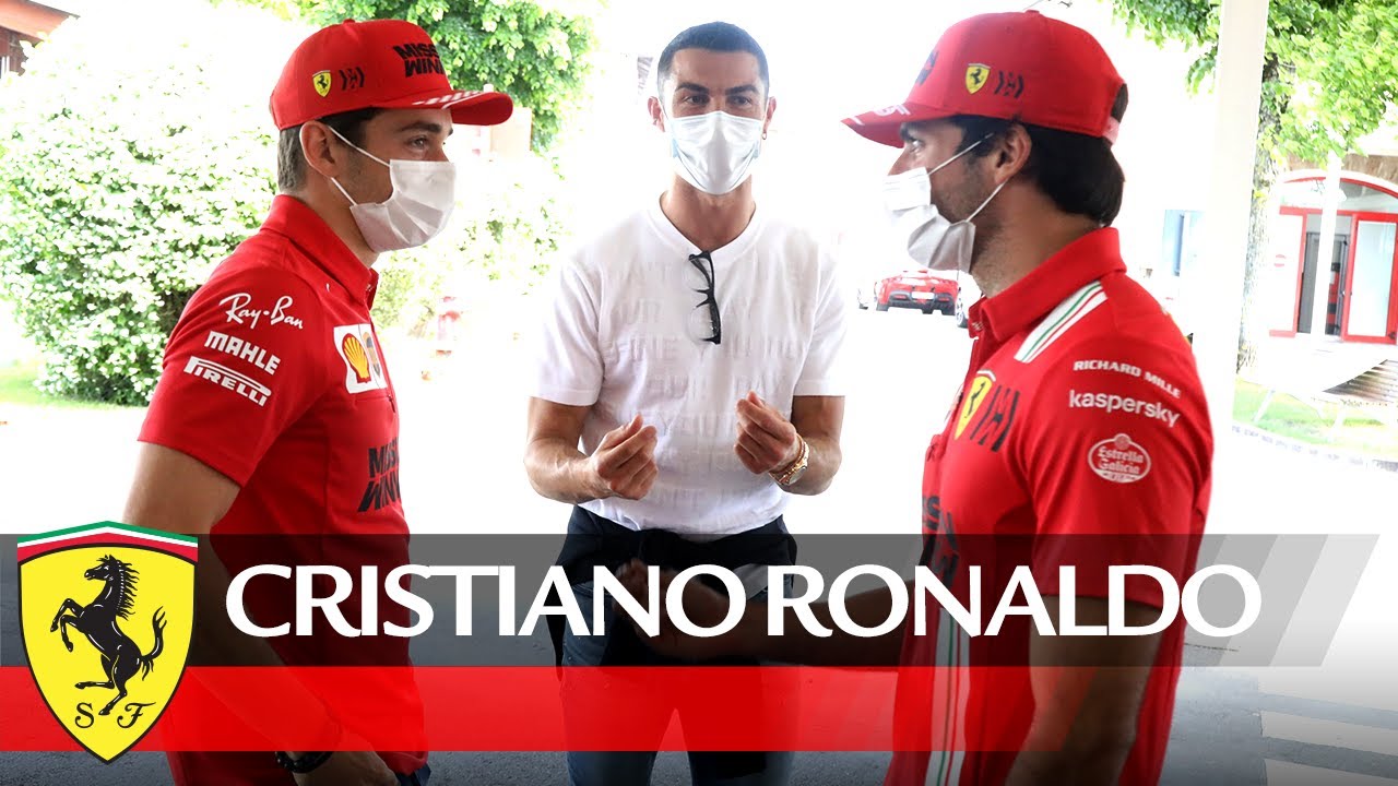 Cristiano Ronaldo a “scuola guida” con la sua Ferrari Monza SP2: insegnanti d’eccezione [VIDEO]