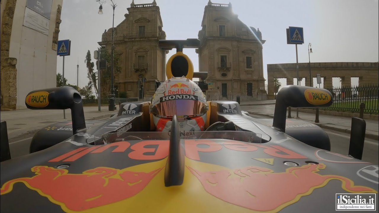 Cosa ci faceva una Red Bull di F1 nel centro di Palermo? [VIDEO]