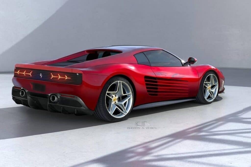 Ferrari Testarossa ipotesi di stile