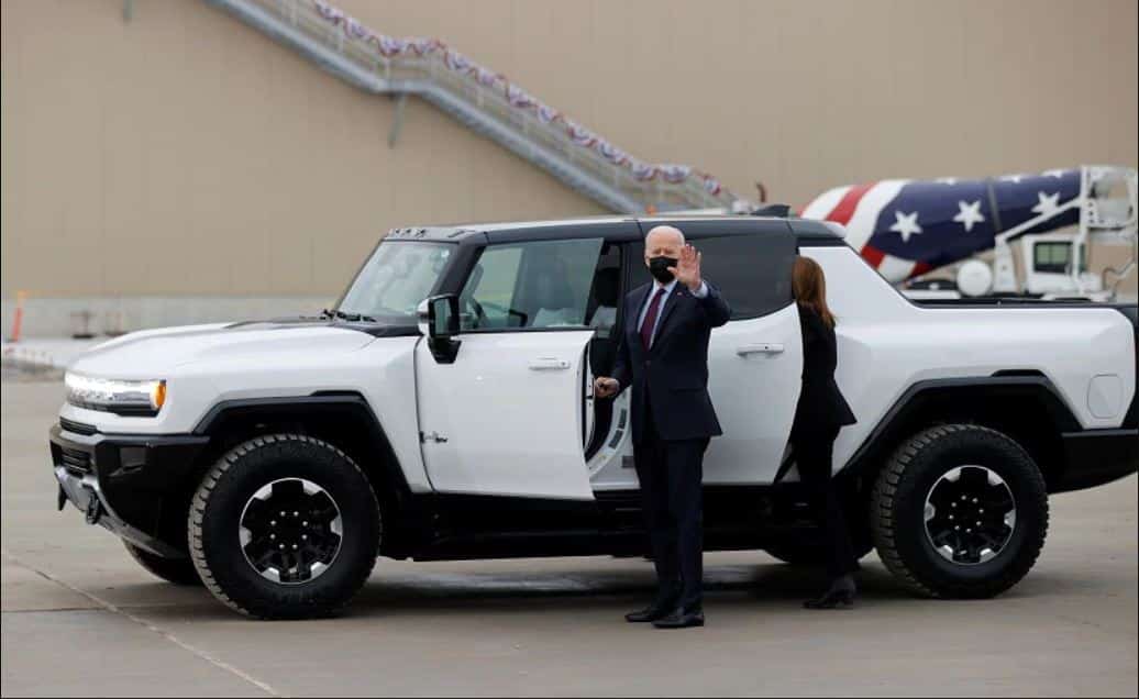 Presidente USA Detroit Hummer EV
