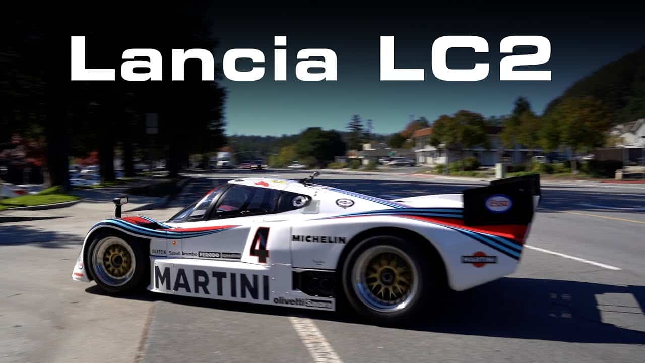 Con una Lancia LC2 ex Le Mans a spasso per le strade pubbliche [VIDEO]