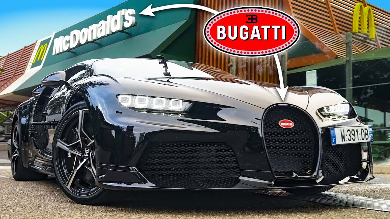 Con la Bugatti al McDonald’s: che fatica per un pacchetto di patatine! [VIDEO]