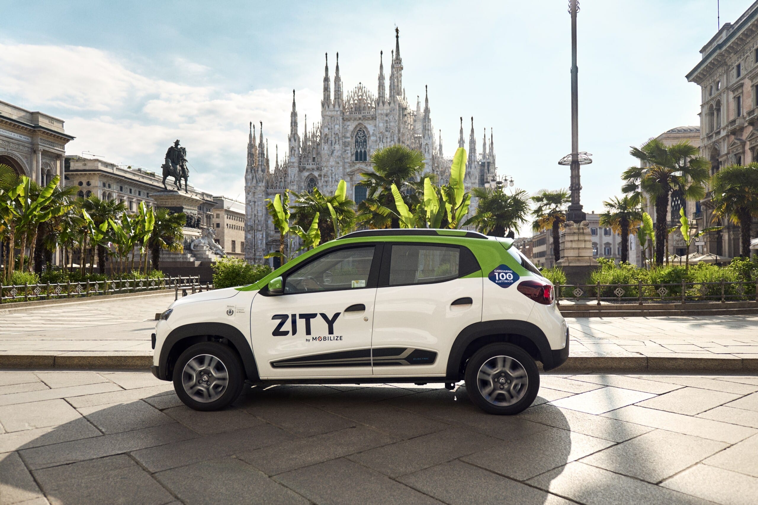 Car sharing Zity: a Milano 450 Dacia Spring e tariffe scontate