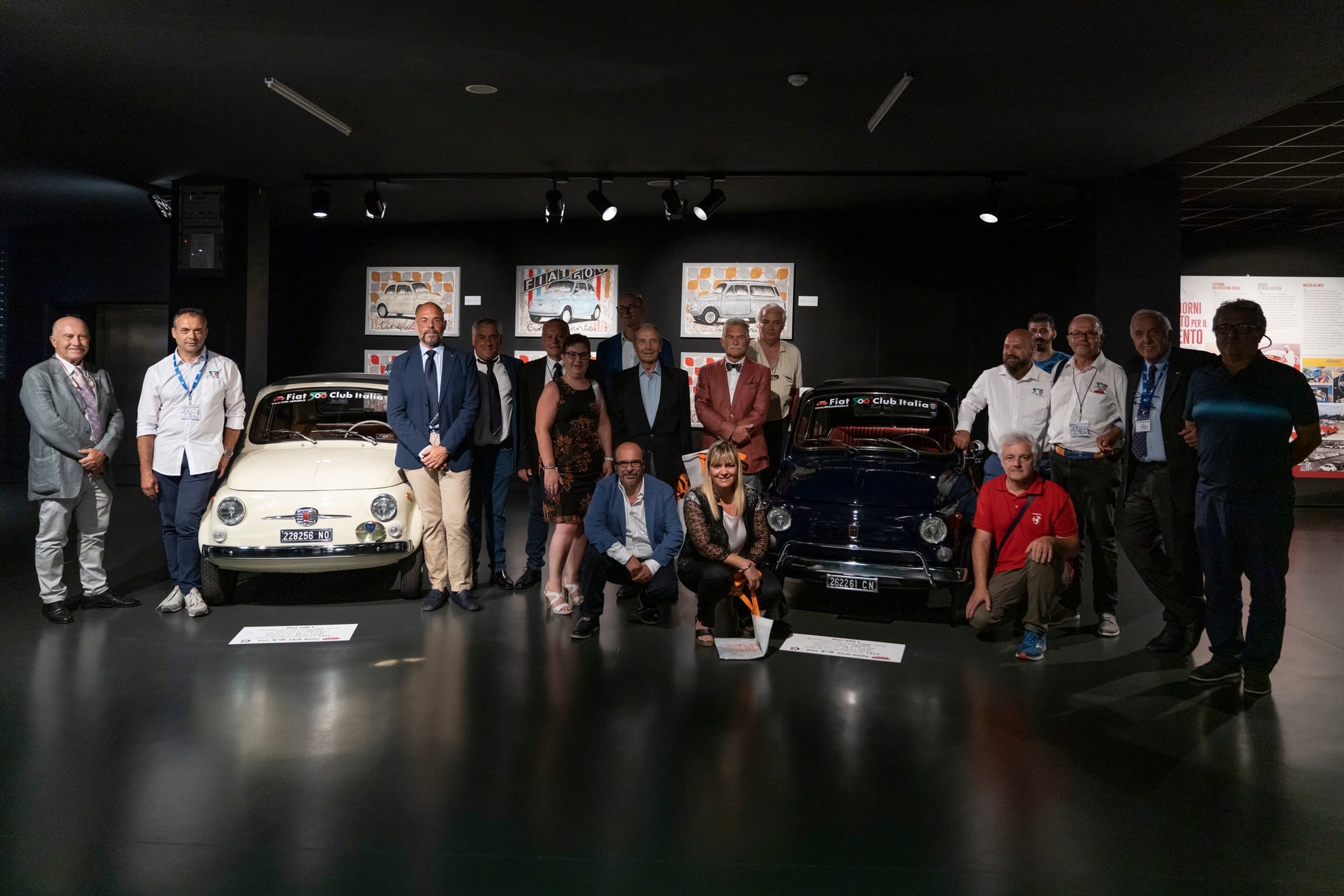 Al Mauto la mostra per i 65 anni della Fiat 500, organizzata da Fiat 500 Club Italia
