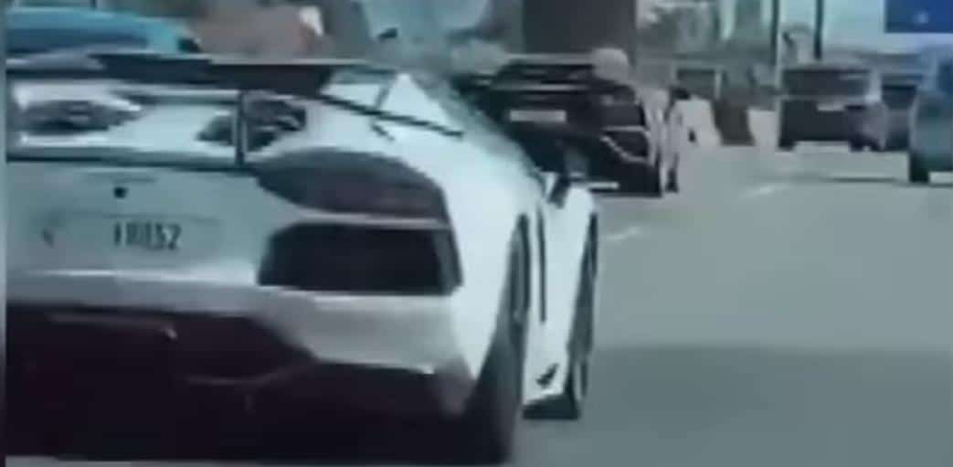 Crash Lamborghini Porsche