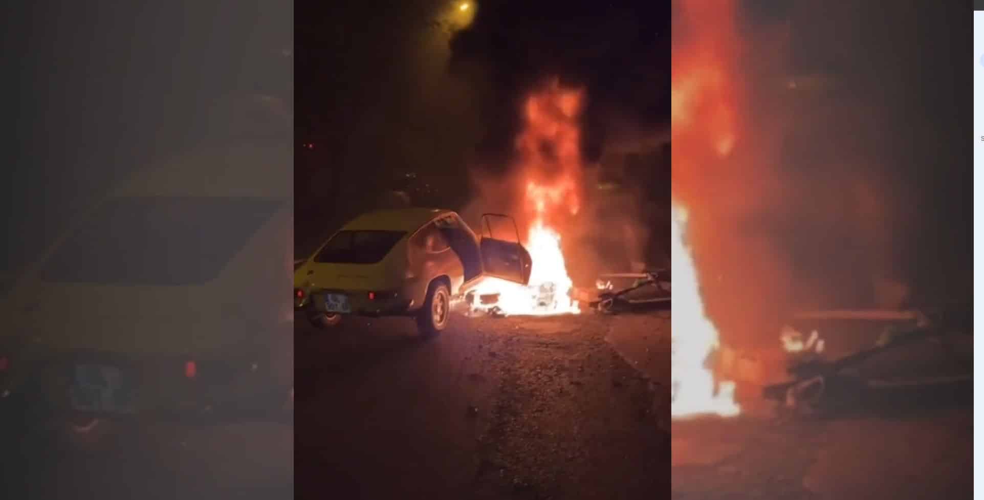 Scontri in Francia, bruciata una preziosa Lancia Zagato [VIDEO]