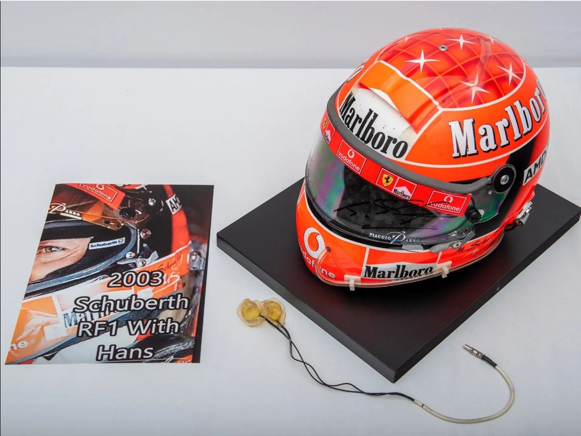 Michael Schumacher: si apre l’asta con 160 cimeli e pezzi da collezione